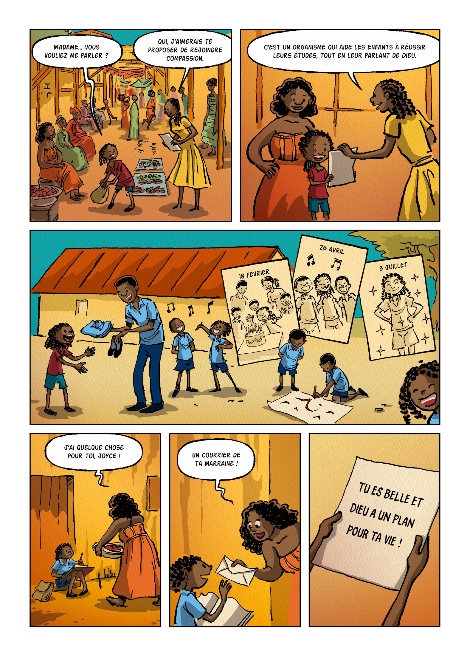 Joyce, a true story drawn for Tournesol magazine.