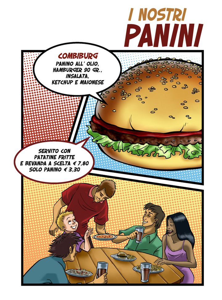 Menu concept for a restaurant