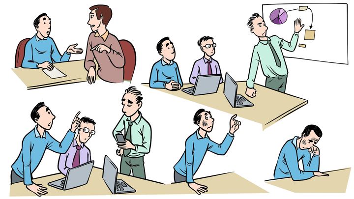 Office scenes