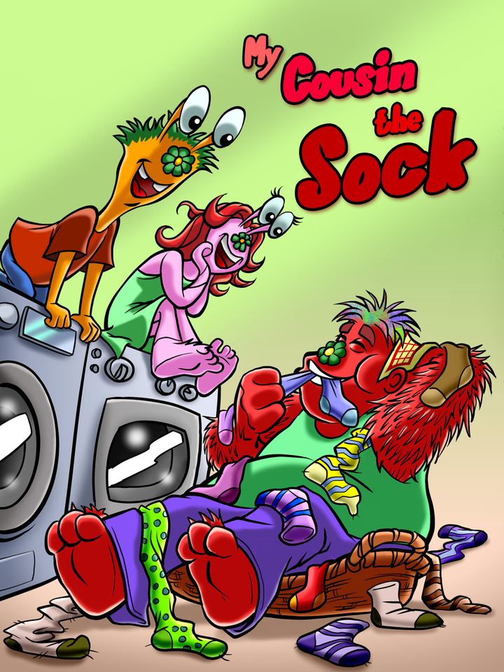 My Cousin the Sock Monster, cover (self-published author)