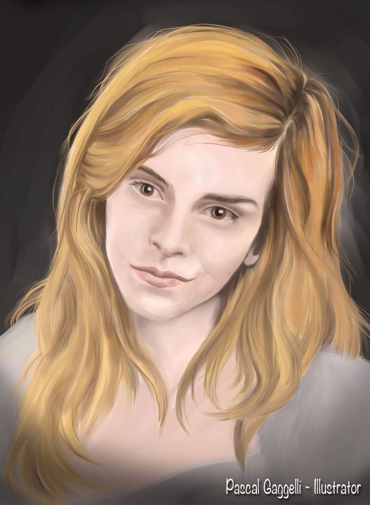 Portrait study after Emma Watson